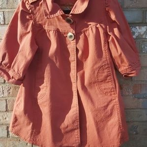 Rare Vtg. 90's/y2k LAL Salmon Colored  Lightweight Denim Jacket Sm